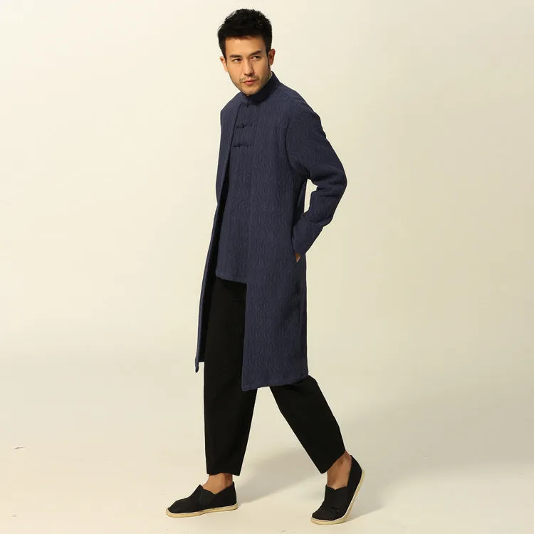 100% Cotton 2-piece Bodycon Chinese Coat Kung Fu Suit