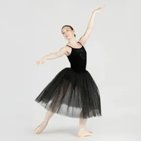 1st Position Black Velour Twinkle Net Romantic Tutu