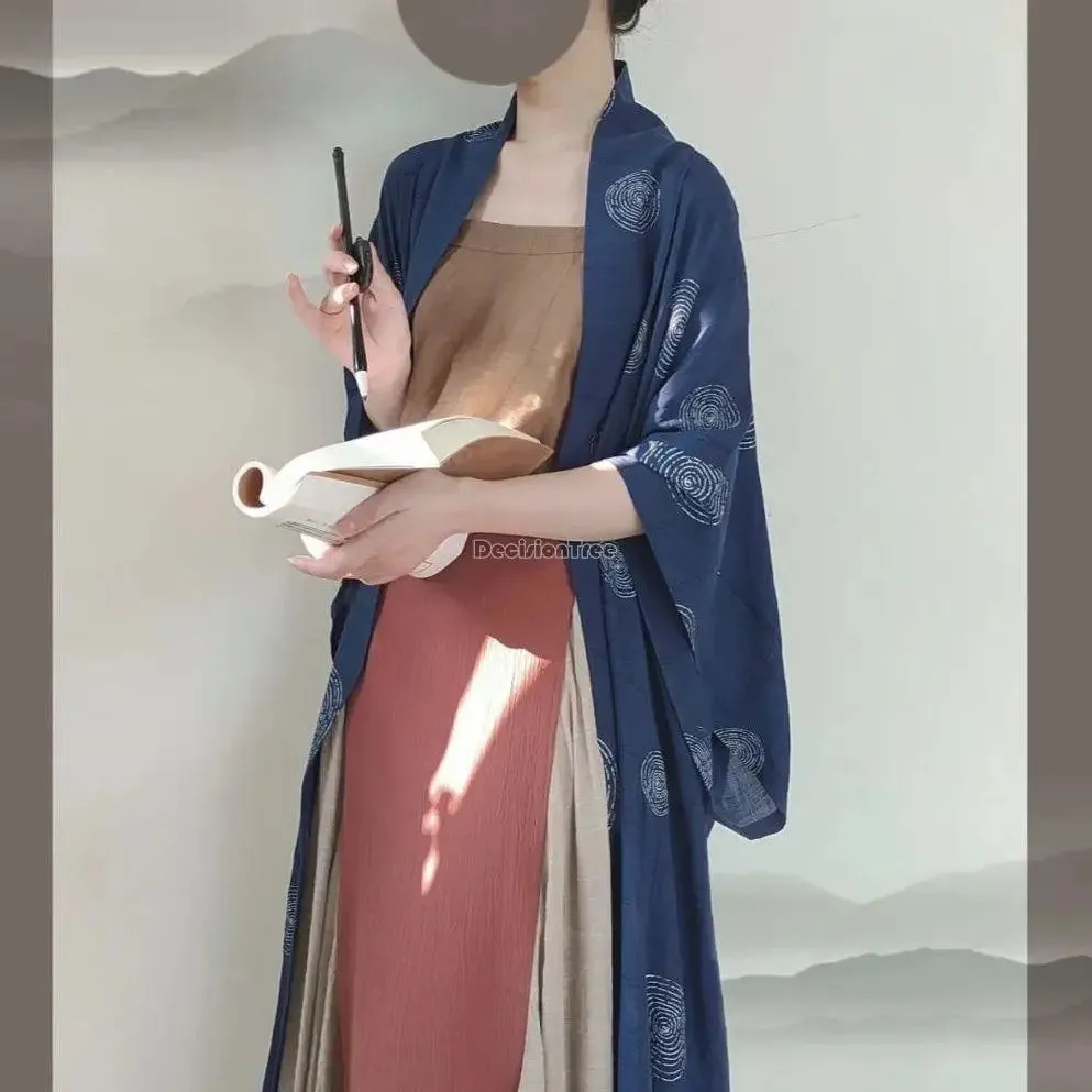 2023 summer new hanfu chinese ancient song dynasty women clothes daily loose casual improved three pieces elegant hanfu set s369