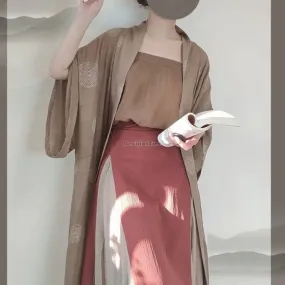 2023 summer new hanfu chinese ancient song dynasty women clothes daily loose casual improved three pieces elegant hanfu set s369