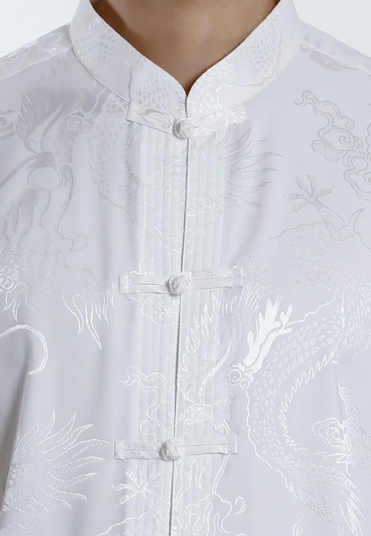 Alain Delon 2025 CNY Men Traditional PV Short Sleeve Shirt Tang Suit | Sam Fu | 唐装 -14525006