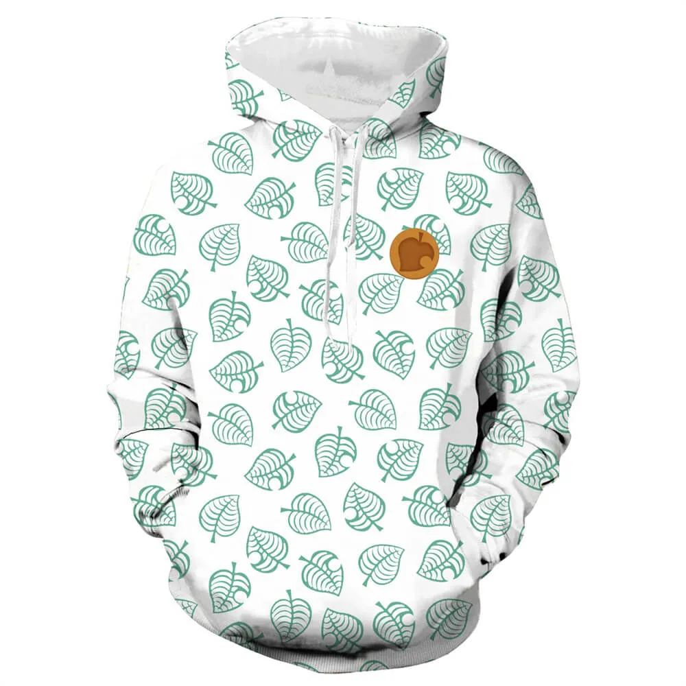 Animal Crossing: New Horizons Game Tom Nook Tanuki Raccoon New Leaf White Unisex Adult Cosplay 3D Print Hoodie Pullover Sweatshirt