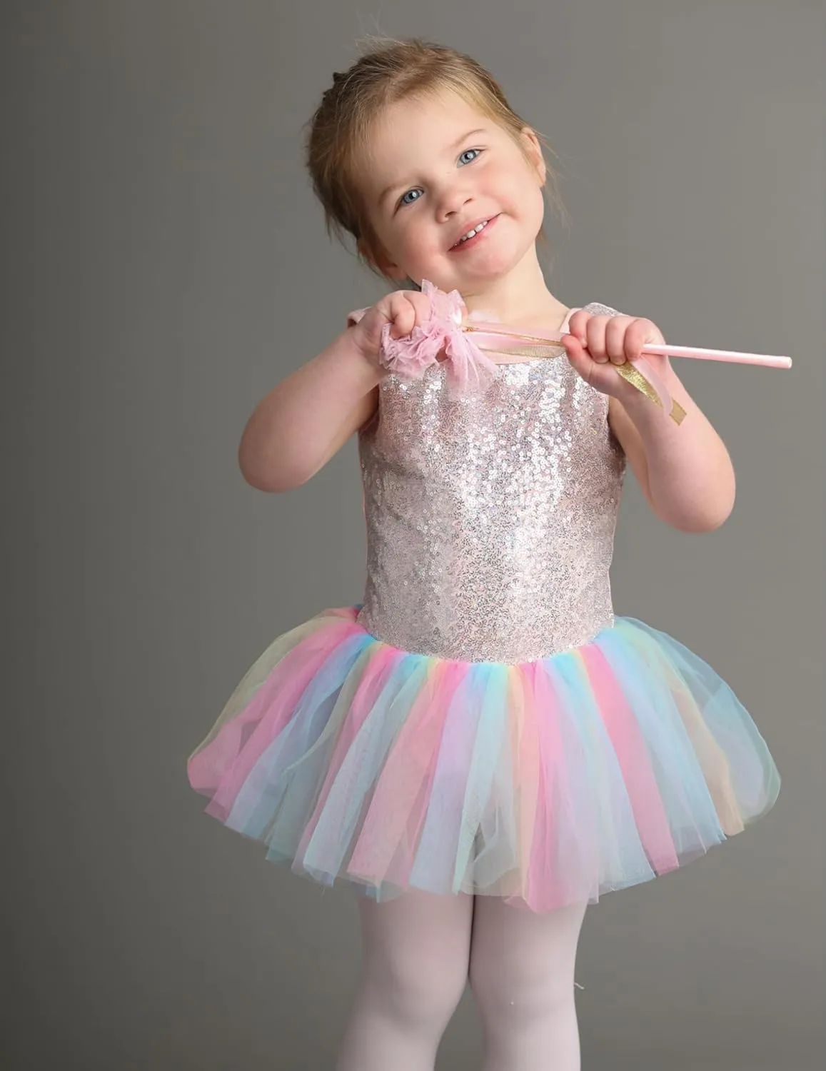 Arshiner Girls Dance Tutu Dress Sparkly Sequin Ballet Cross Back Dresses
