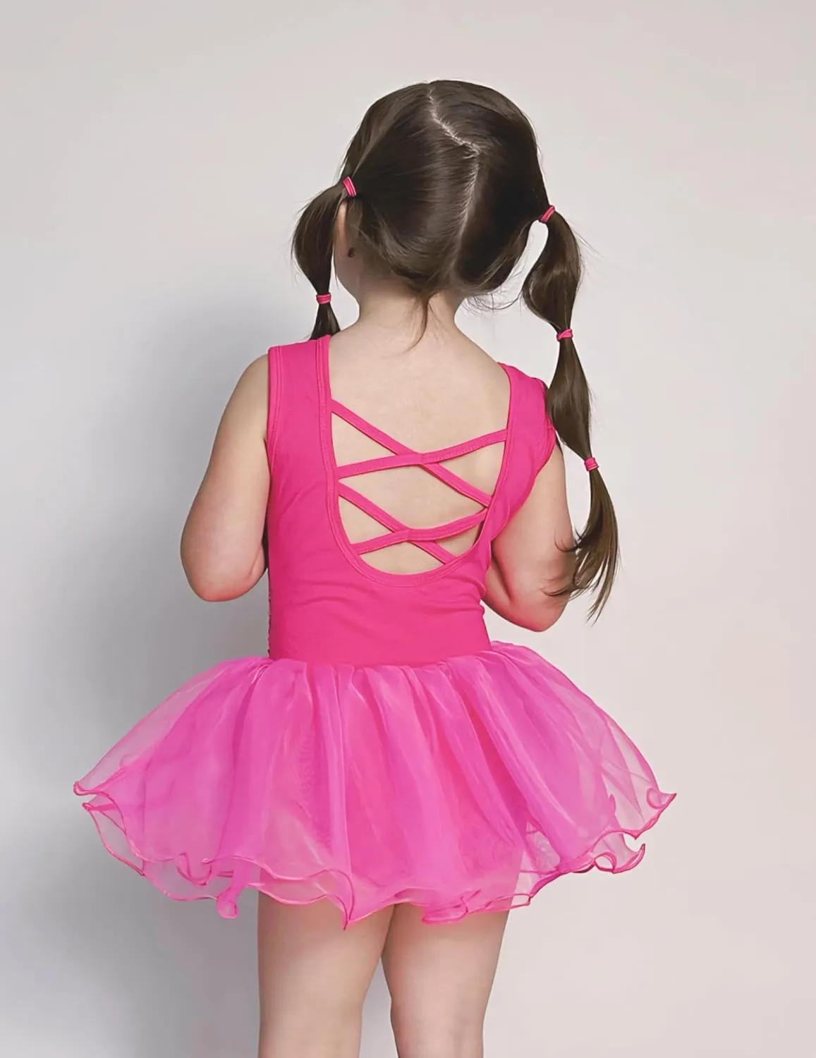 Arshiner Girls Dance Tutu Dress Sparkly Sequin Ballet Cross Back Dresses