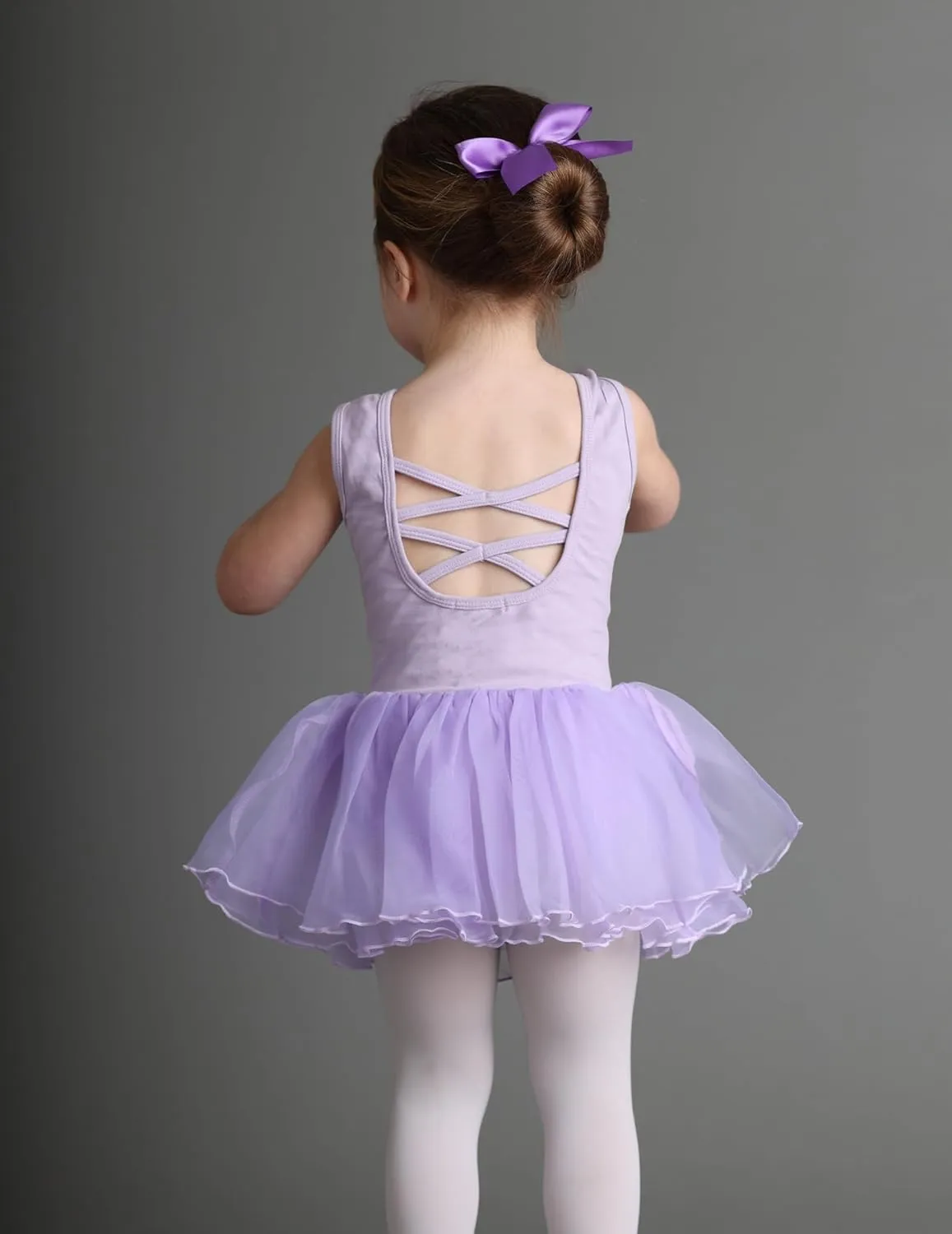 Arshiner Girls Dance Tutu Dress Sparkly Sequin Ballet Cross Back Dresses
