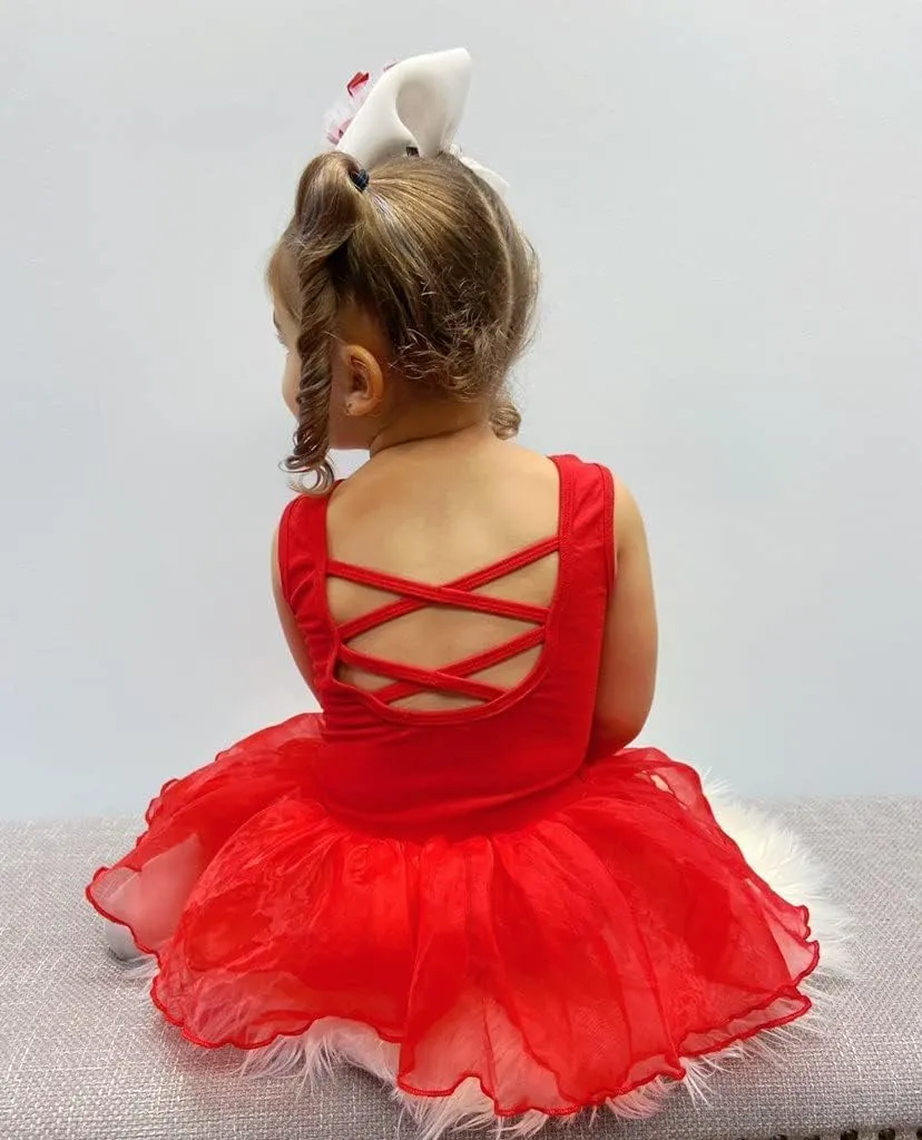 Arshiner Girls Dance Tutu Dress Sparkly Sequin Ballet Cross Back Dresses