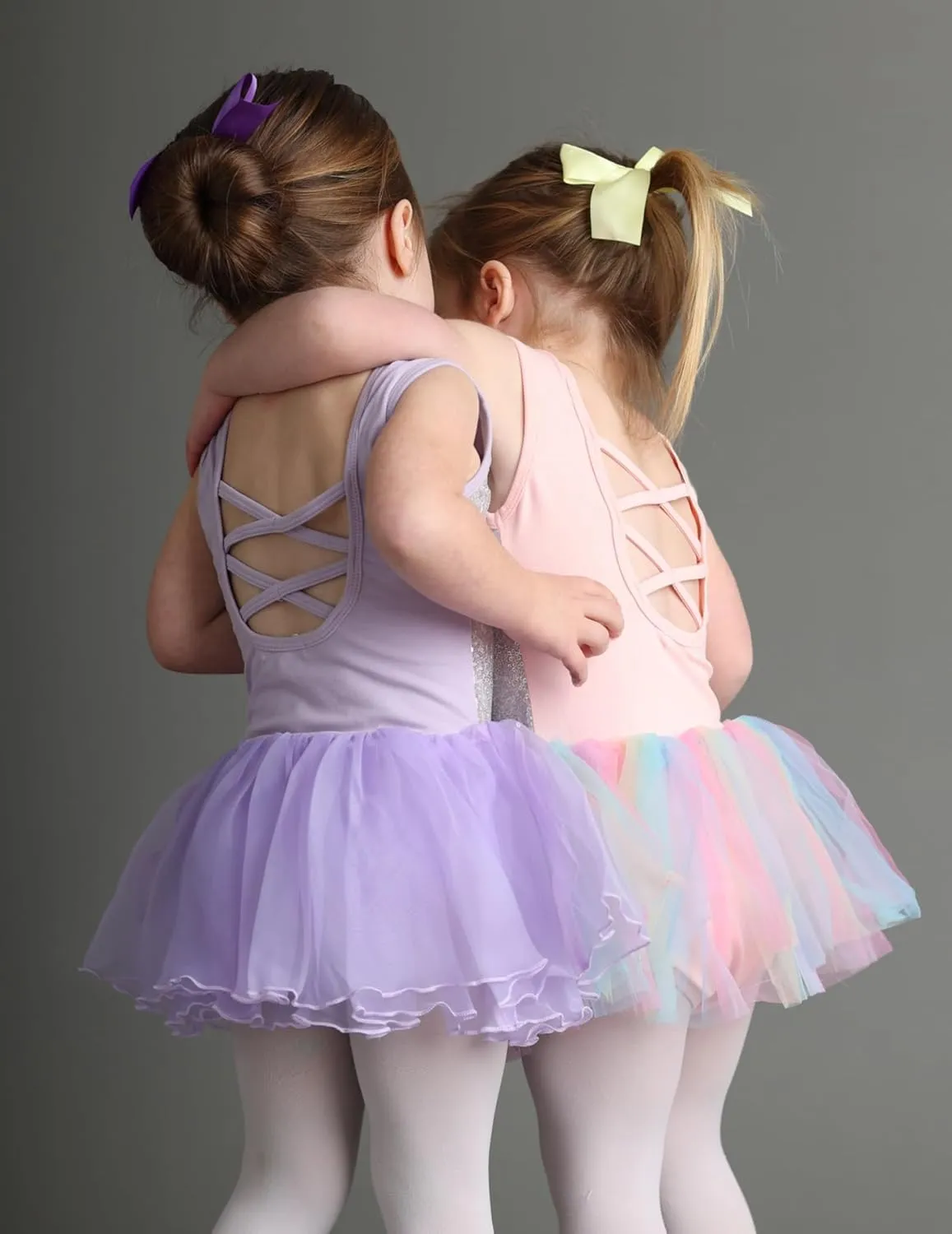 Arshiner Girls Dance Tutu Dress Sparkly Sequin Ballet Cross Back Dresses