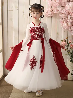 Autumn/Winter Long Sleeve Han Dress Ancient Costume Oriental Style Tang Suit