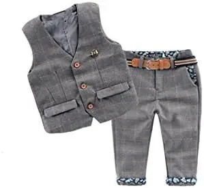 Baby Vintage Style and Wedding Tuxedo Waistcoat Outfit Suit
