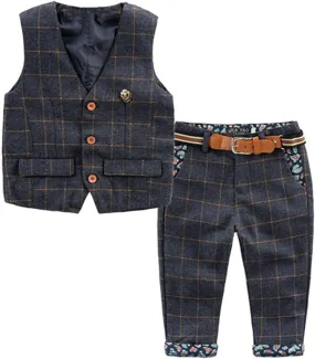 Baby Vintage Style and Wedding Tuxedo Waistcoat Outfit Suit
