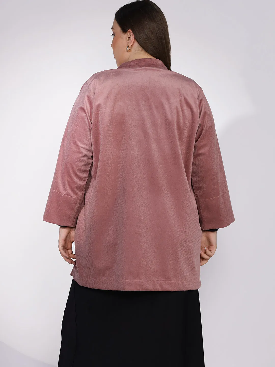 Blush Suede Short Jacket