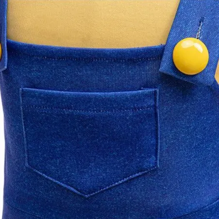 Boys Agnes Costume Yellow shirt and Denim overalls Kids Minion Costumes Halloween Costumes