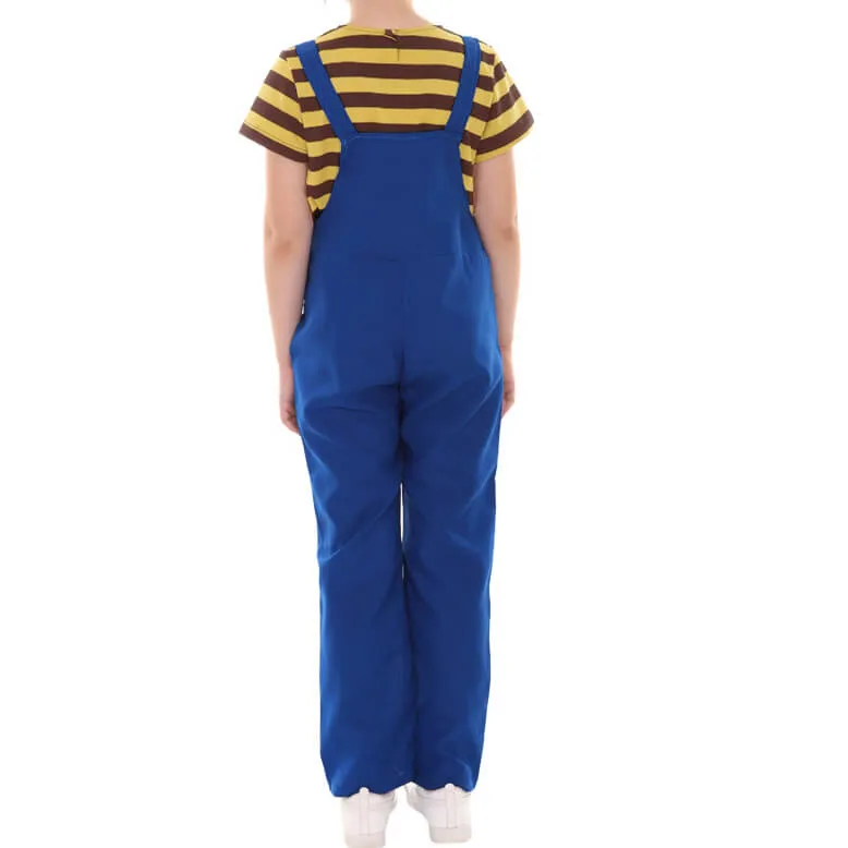 Boys Agnes Costume Yellow shirt and Denim overalls Kids Minion Costumes Halloween Costumes