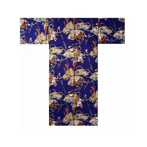 Boys' Yukata: Samurai Warrior (Cotton Satin)