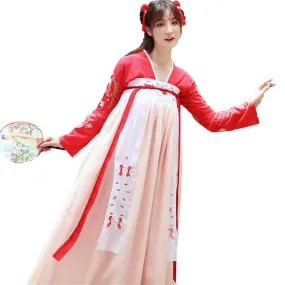 Chinese Traditional Dress Embroidered Chest-High Dress