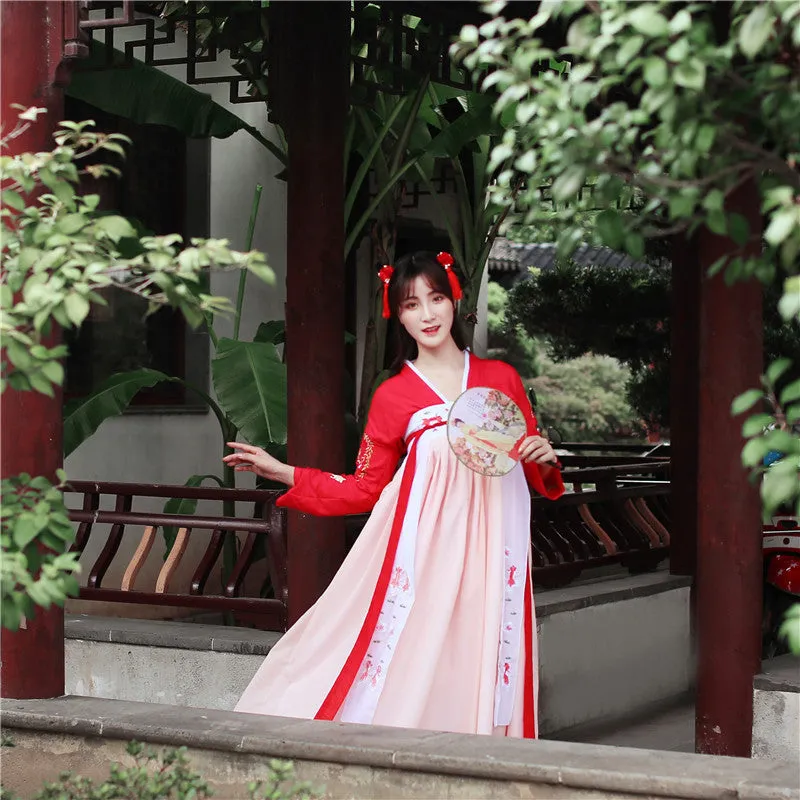 Chinese Traditional Dress Embroidered Chest-High Dress