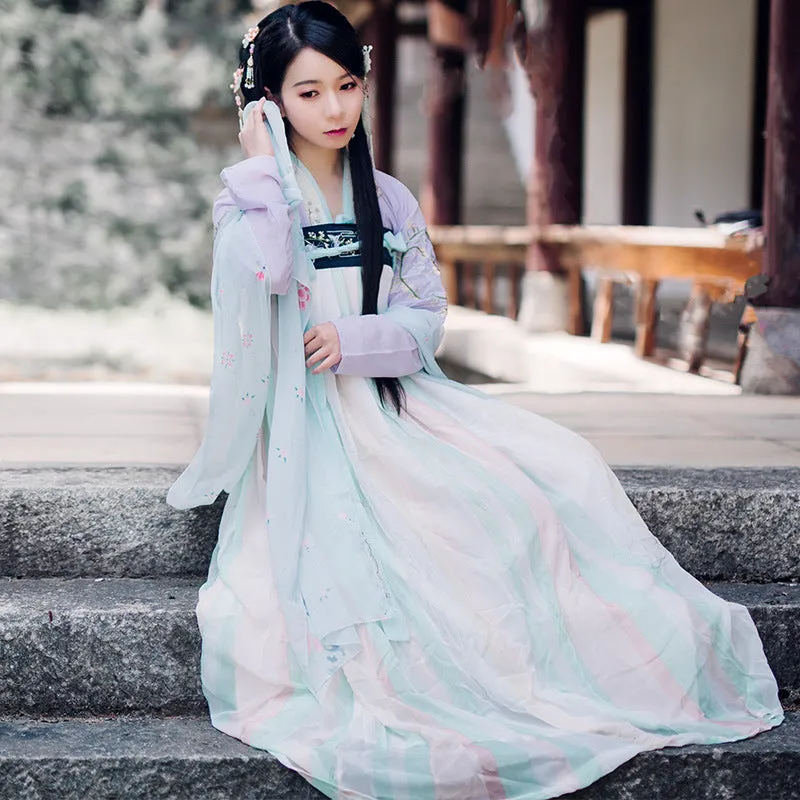 Chinese Traditional Dress Summer Princess Swing Dress