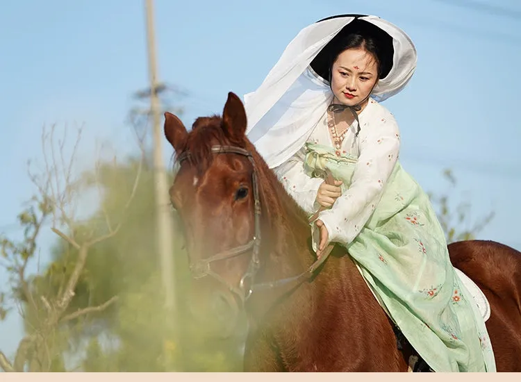 Chu Tang 初唐 Early Tang Weimao Veiled Brim Square Top Hat