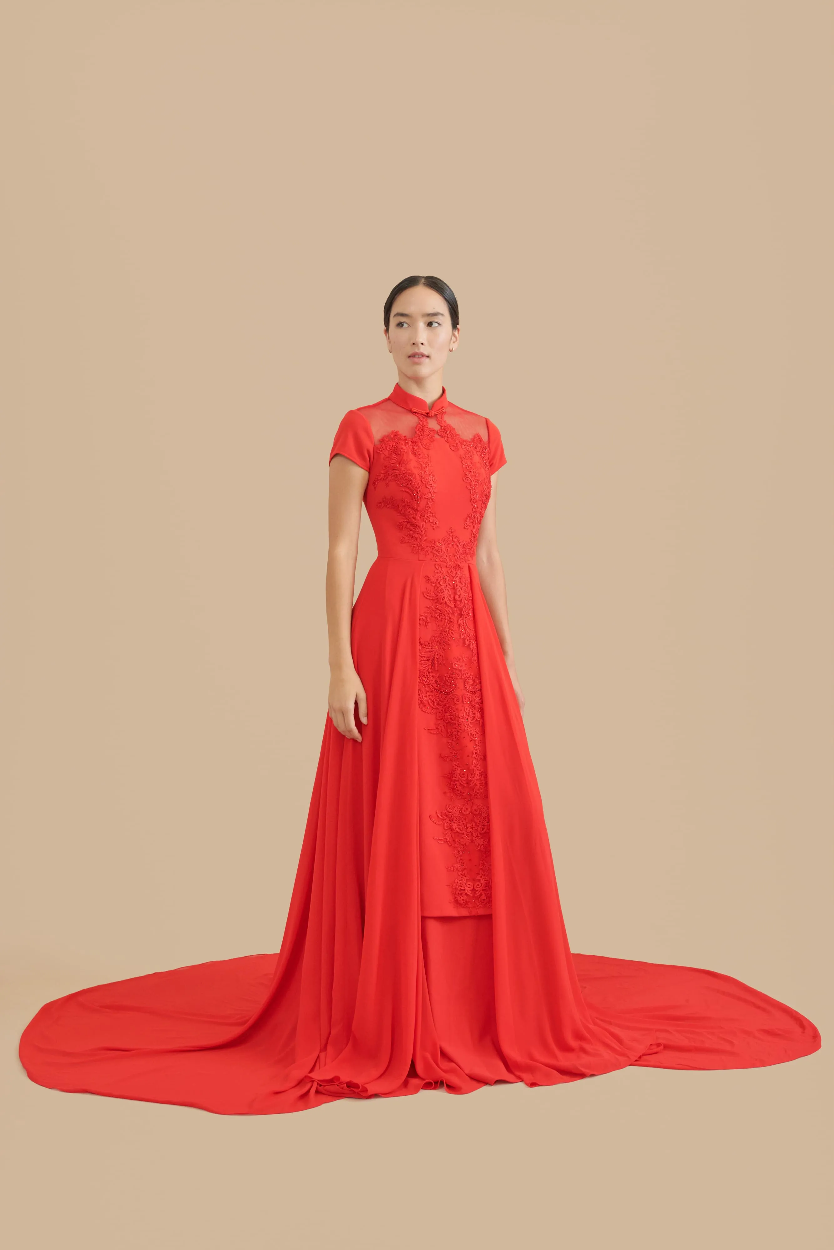Connie Bespoke Dress | Red Chinese Wedding Dress