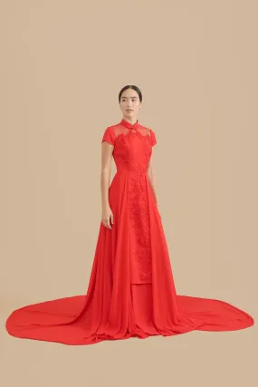 Connie Bespoke Dress | Red Chinese Wedding Dress