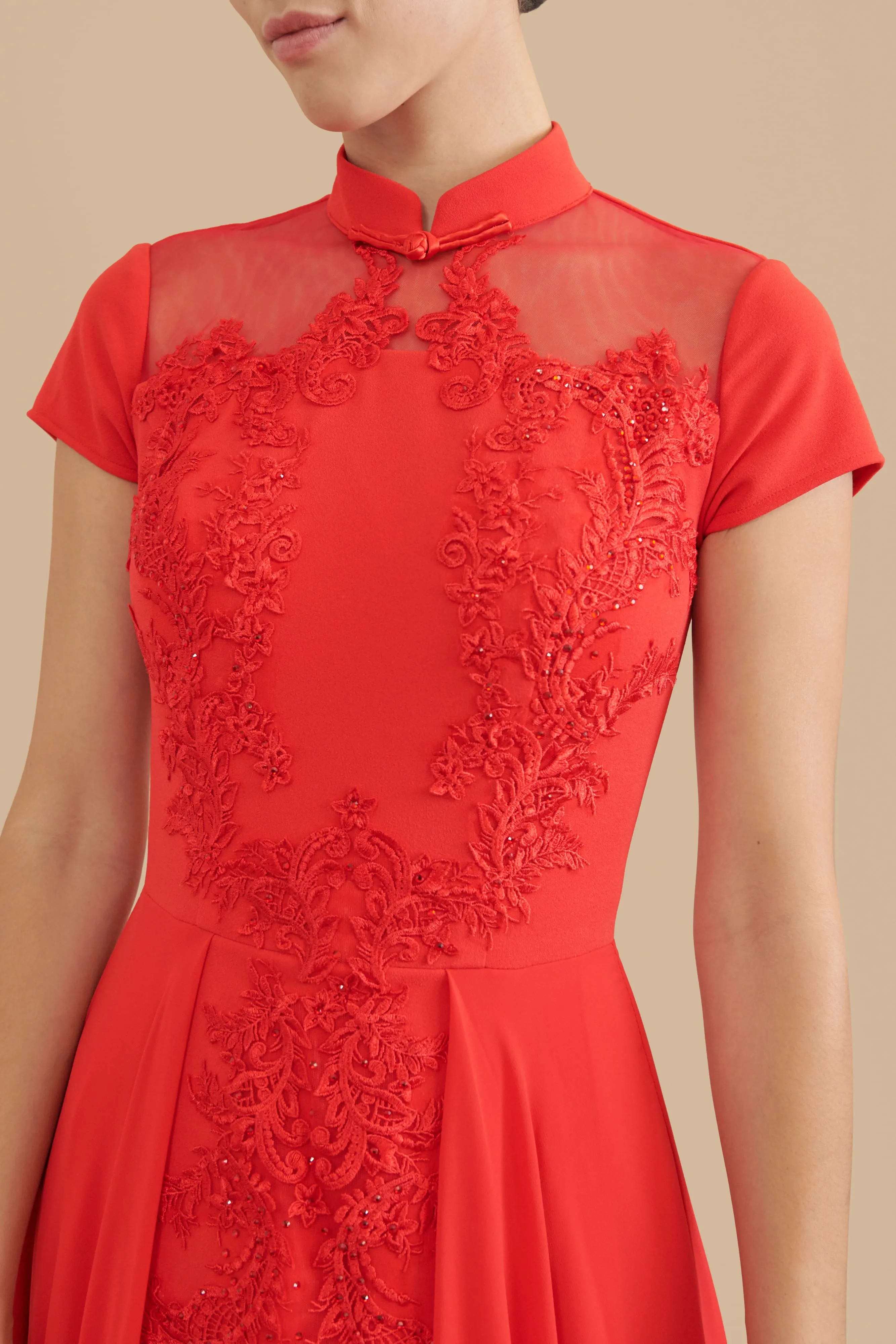 Connie Bespoke Dress | Red Chinese Wedding Dress