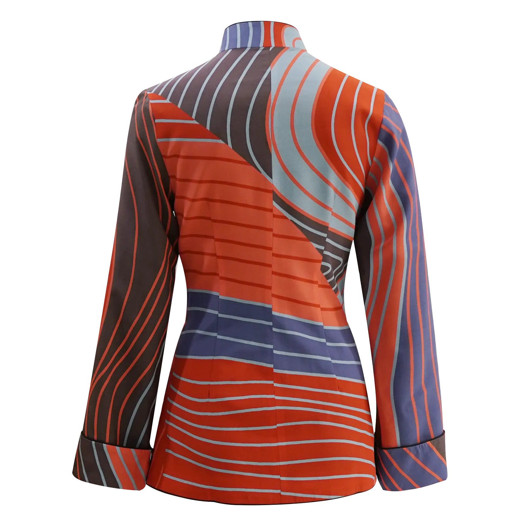 【CONTOUR HK】100% Silk Mini Tang Jacket (slanted front Opening)