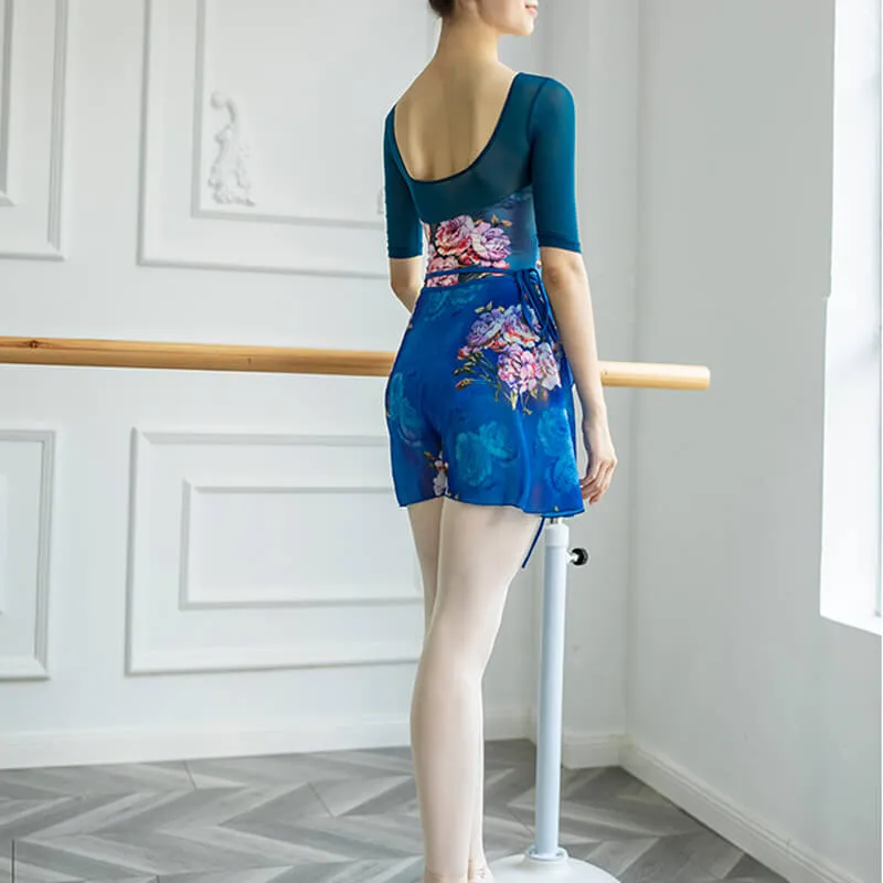 Crew Neck Half Sleeve Ballet Leotard