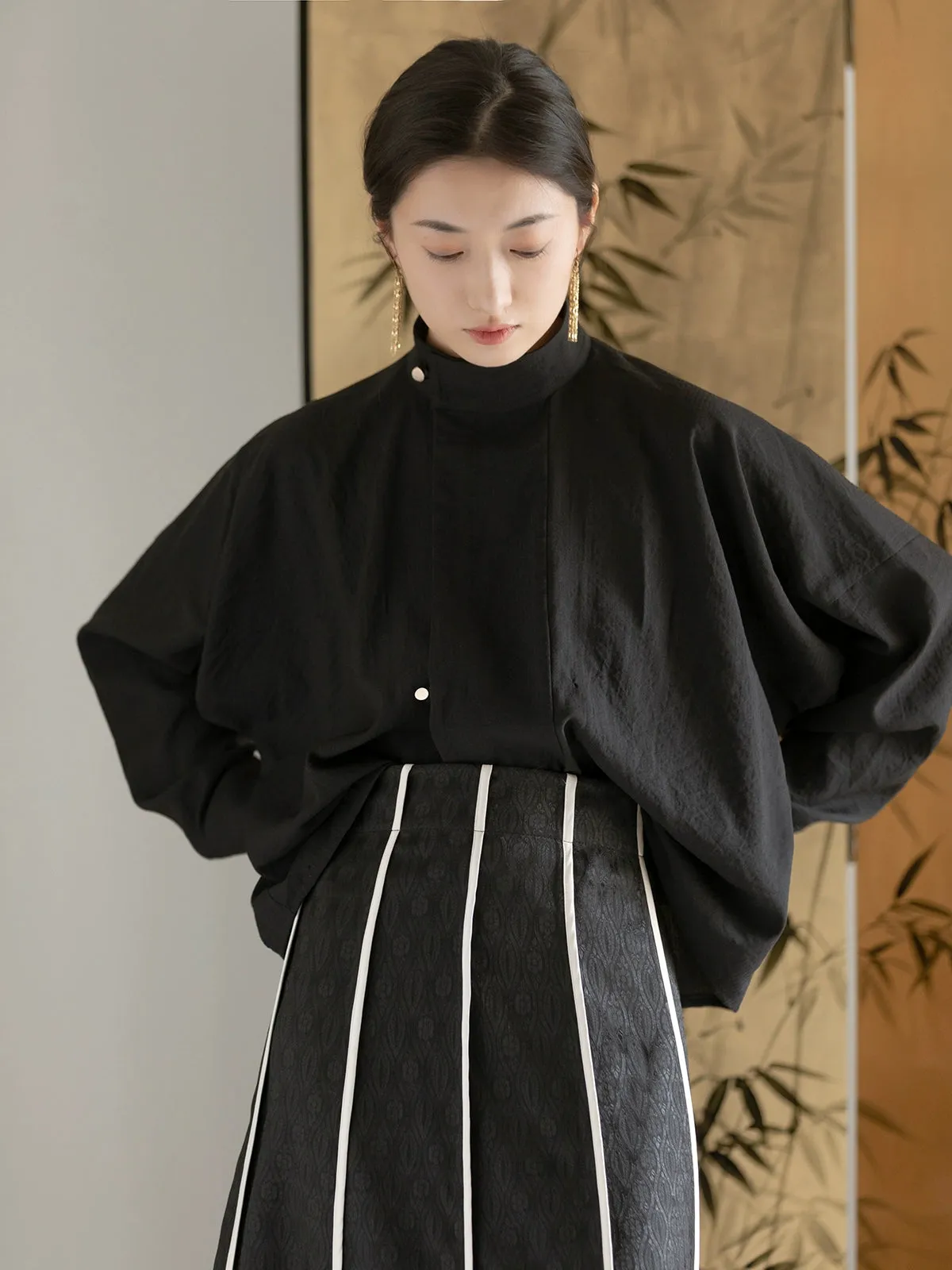 CUI 萃 Tang Yuanling Button Up Shirt Modern Hanfu