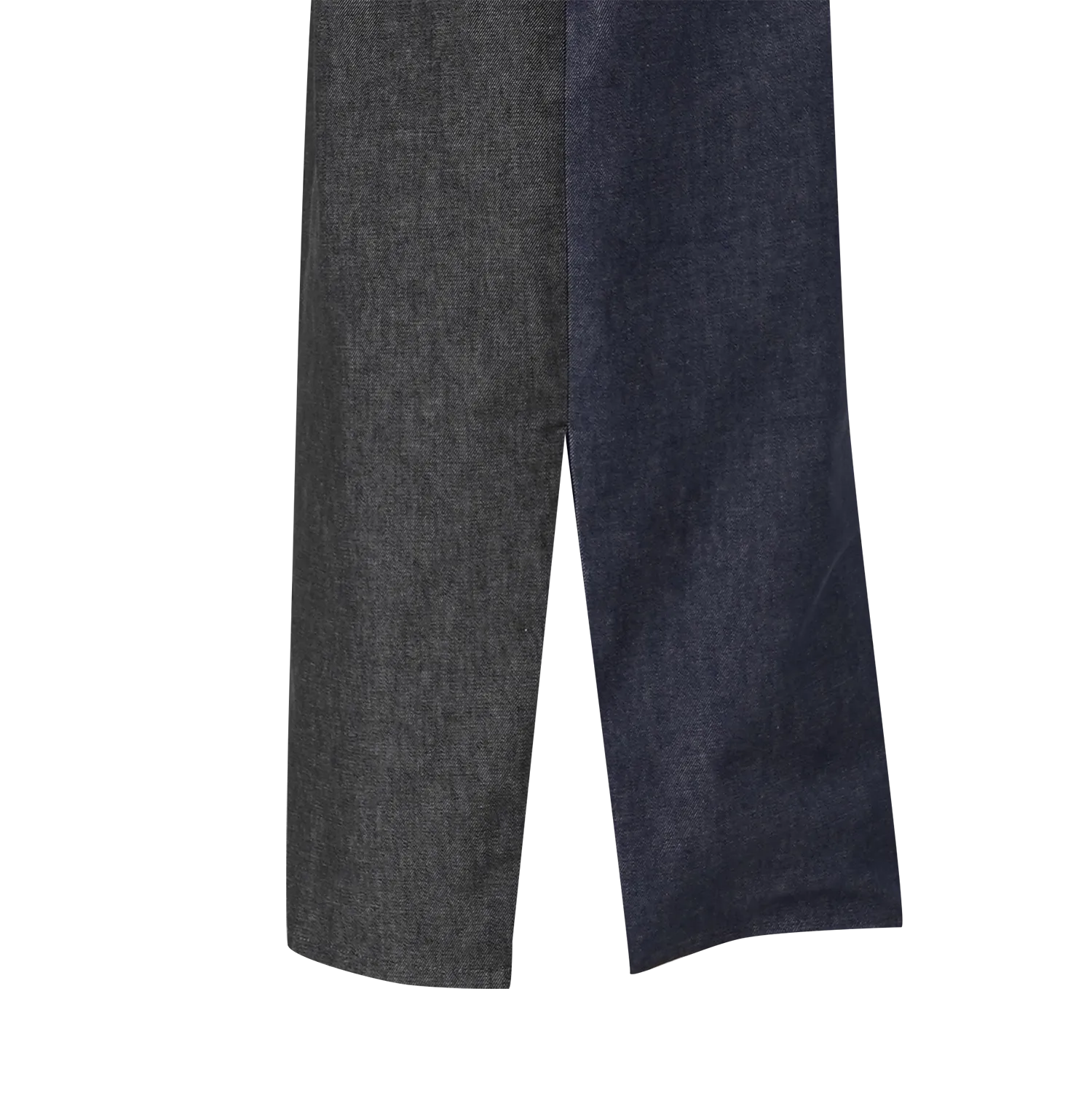 【DENIM】Navy & Black Modern Cheongsam with Braid Button Brooch (Sleeveless / Regular Fit)