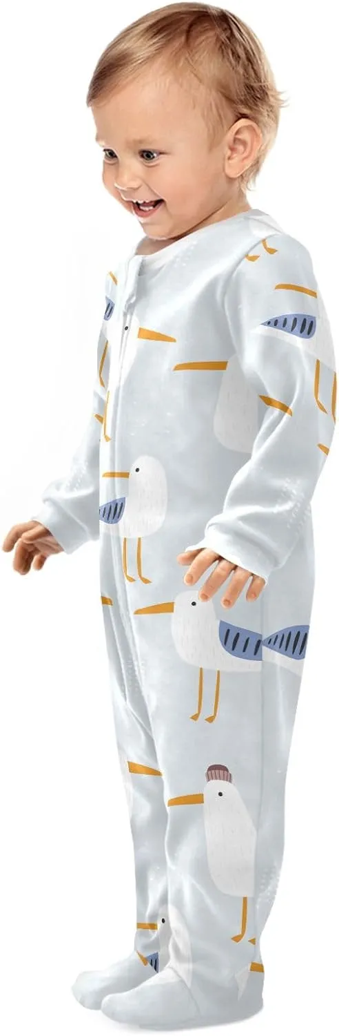 Dogs Funny Pets Baby One-Piece Footies Long Sleeve Rompers Pajamas Zip Front Pjs for Boys Girls kids 3M