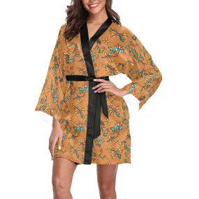 Dragon Lily Sierra Long Sleeve Satin Robe