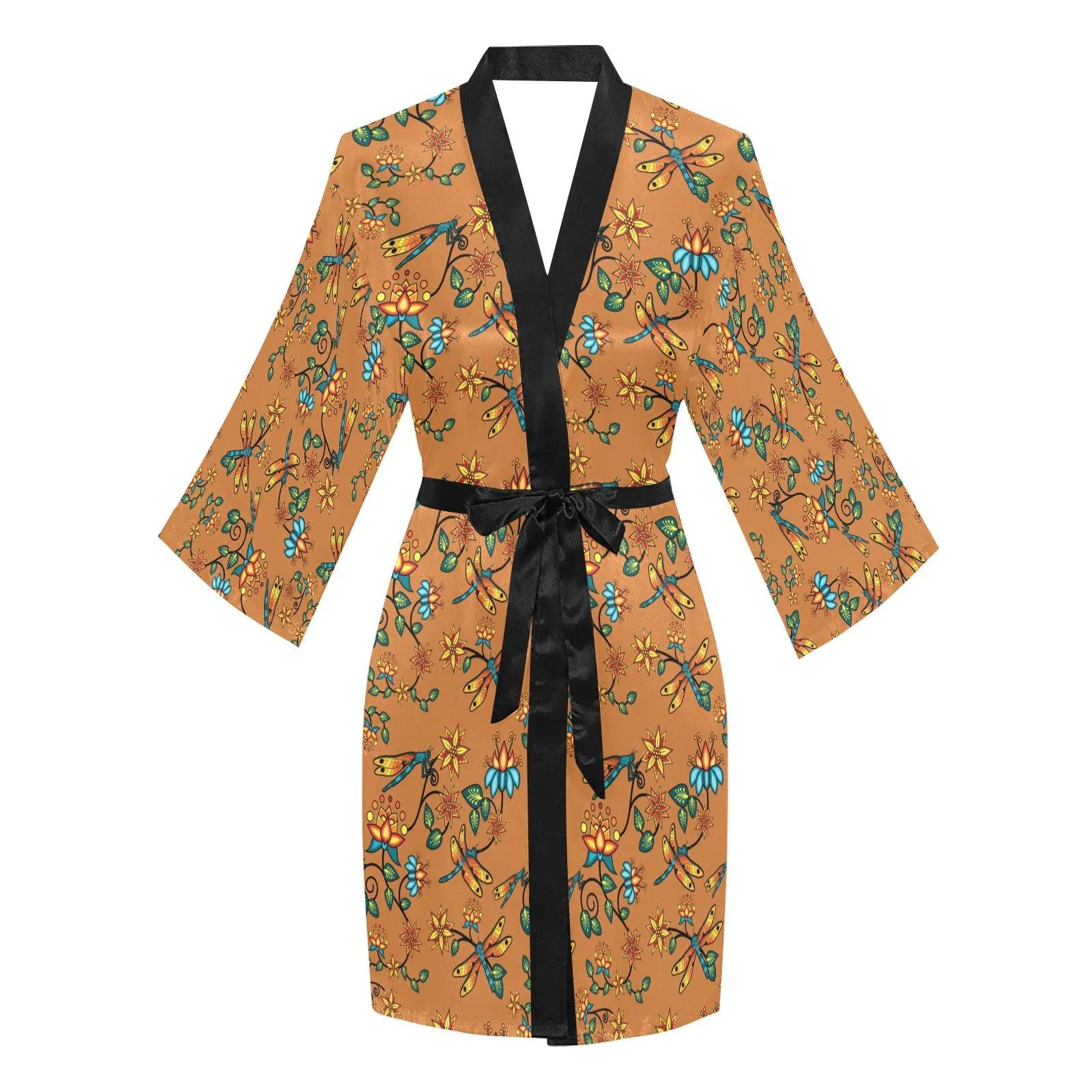 Dragon Lily Sierra Long Sleeve Satin Robe