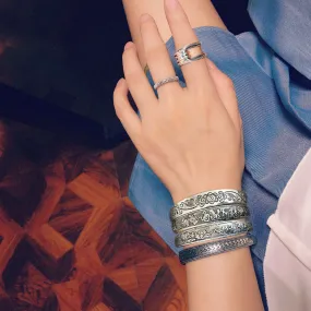 Ethnic Style Tibetan Miao Silver Bracelet