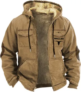 Flannel Shirt for Men Fashion Casual Solid Color Zipper Pocket Leather Jacket Coat Mens Gifts for Birthday