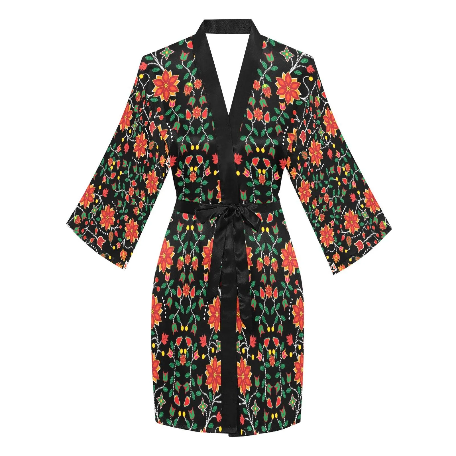 Floral Beadwork Six Bands Robe