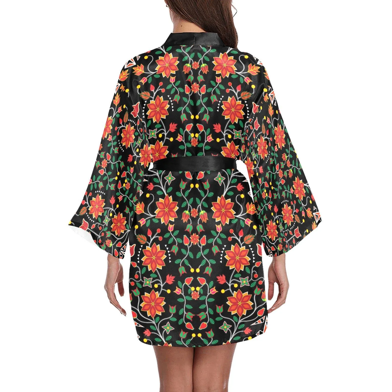 Floral Beadwork Six Bands Robe