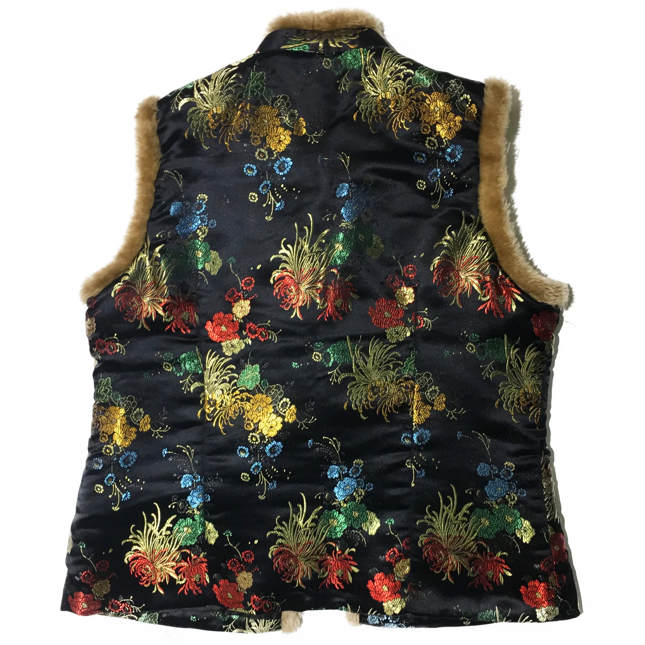Fur Lined Tang Zhuang Vest Jacket