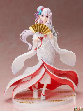 FuRyu 1/7 Emilia Shiromuku Ver - Re ZERO -Starting Life in Another World-
