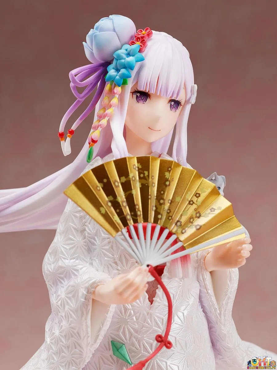 FuRyu 1/7 Emilia Shiromuku Ver - Re ZERO -Starting Life in Another World-