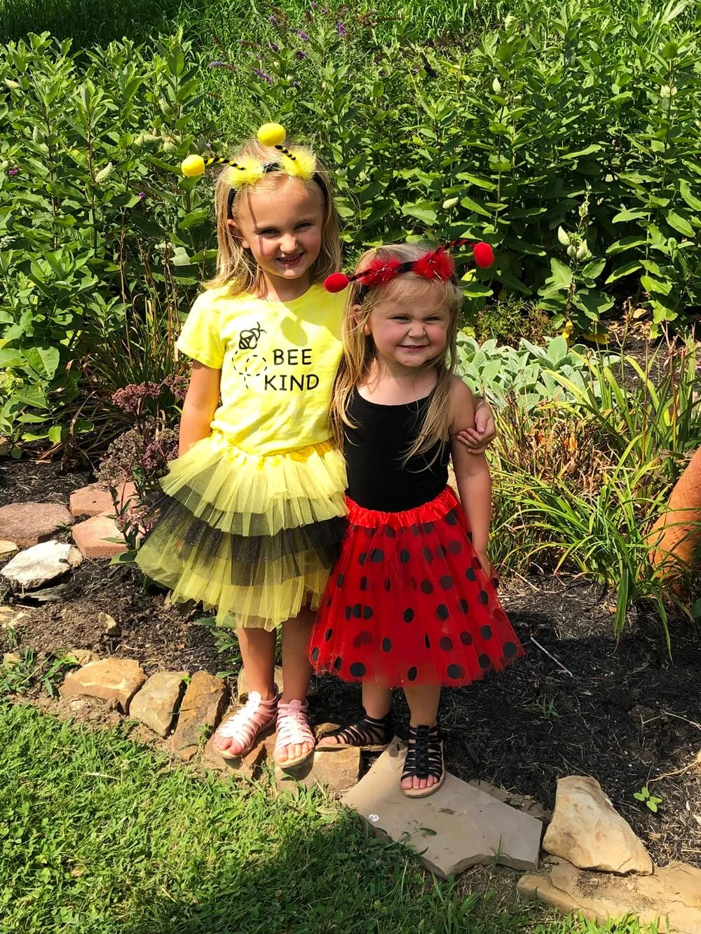 Girls Bee Costume - Complete Bumblebee Kids Costume Set with Tutu & Antenna Headband