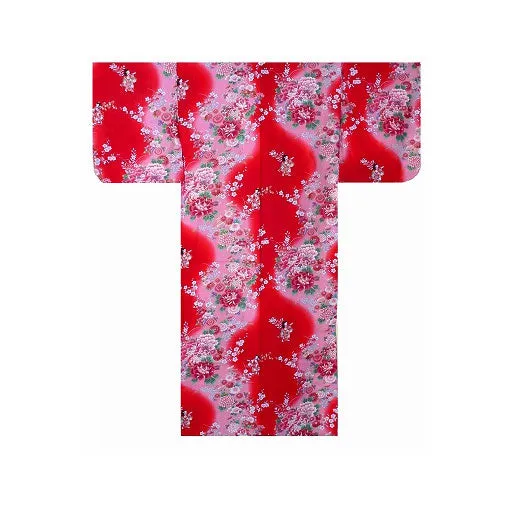 Girls' Yukata: Japanese Dolls
