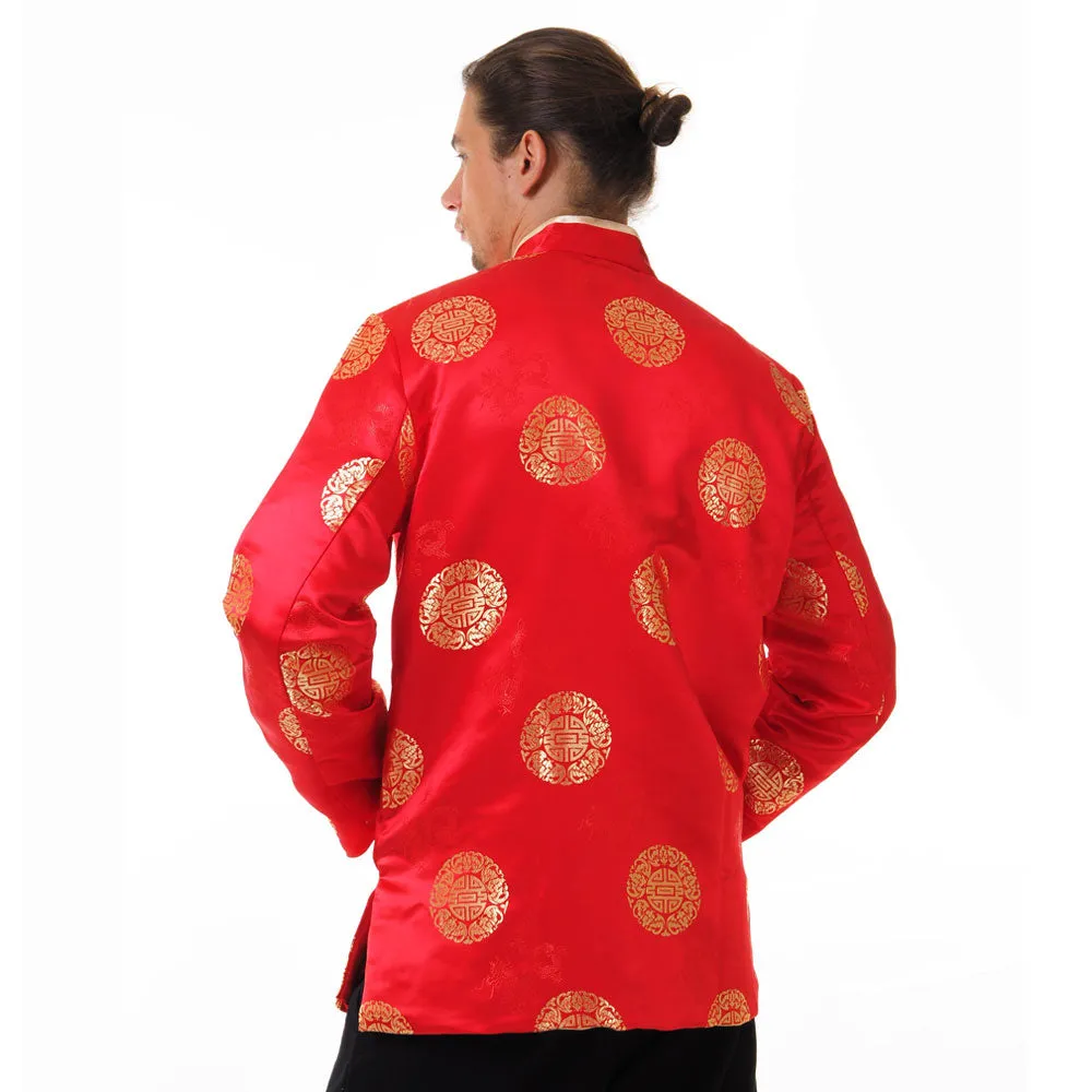 Golden Threads Brocade Chinese Tang Suit Jacket
