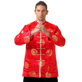 Golden Threads Brocade Chinese Tang Suit Jacket