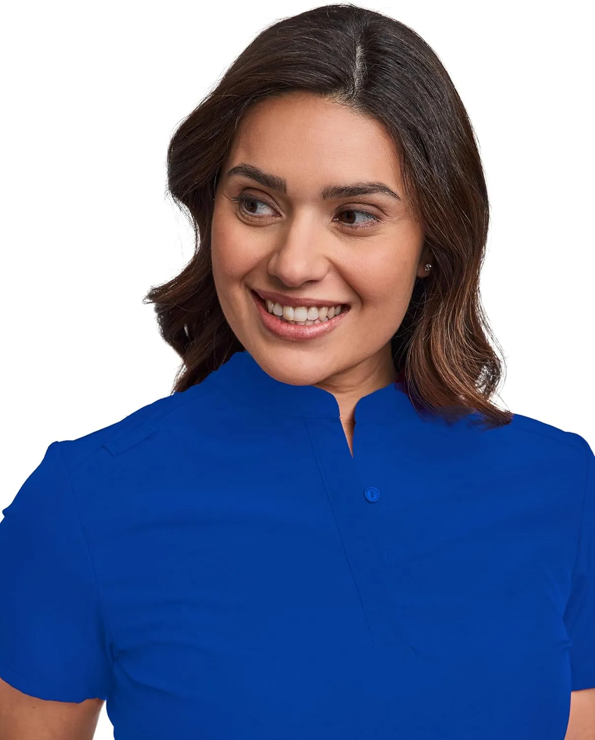 Green Town Scrubs for Women Scrub Set - Slim Fit Jogger Pant and Mandarin Collar Tuck-in Top, Easy Care Uniform