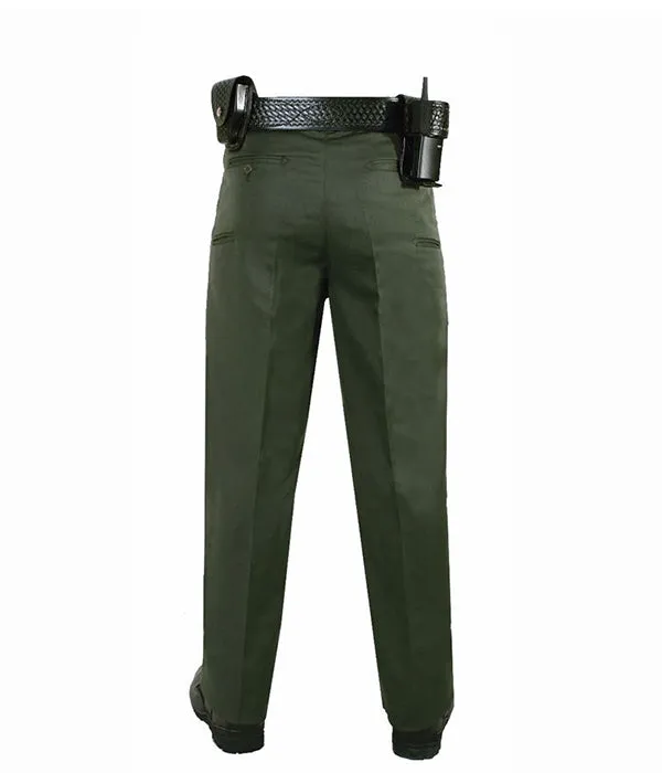 High Quality Men's 100% Polyester Elastic Weave Uniform Slacks
