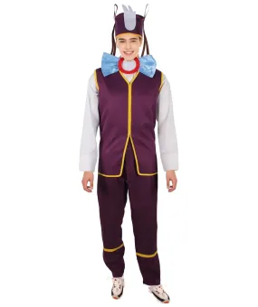 HPO Adult Men's Video Game Series Nerd Character Purple Costume I Suitable for Halloween I Flame-retardant Synthetic Fabric