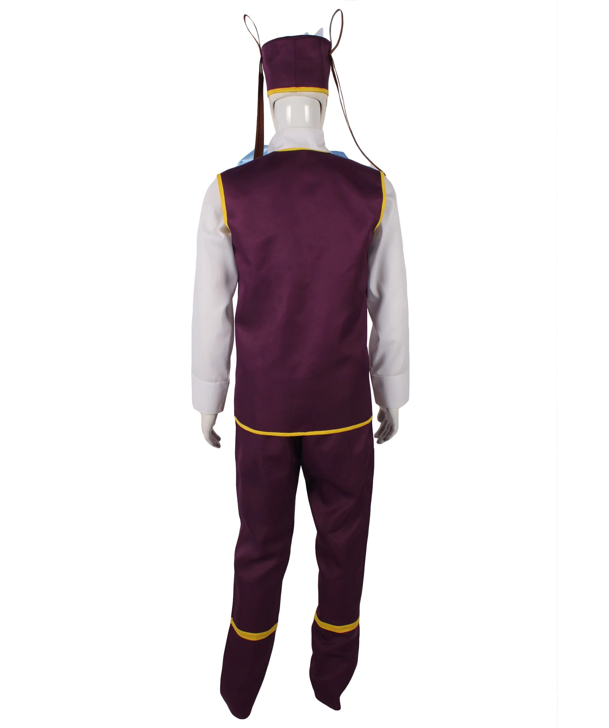 HPO Adult Men's Video Game Series Nerd Character Purple Costume I Suitable for Halloween I Flame-retardant Synthetic Fabric