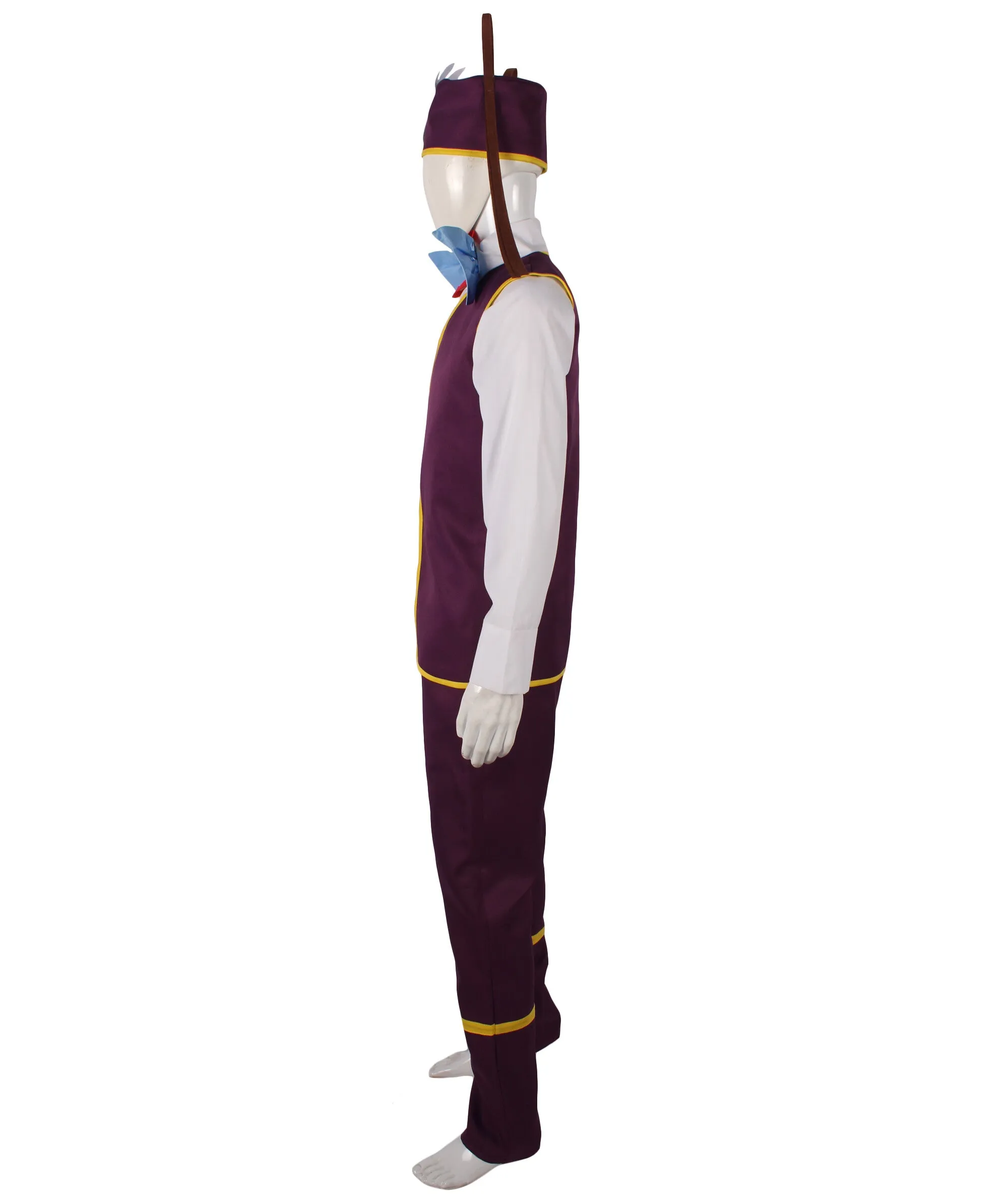 HPO Adult Men's Video Game Series Nerd Character Purple Costume I Suitable for Halloween I Flame-retardant Synthetic Fabric