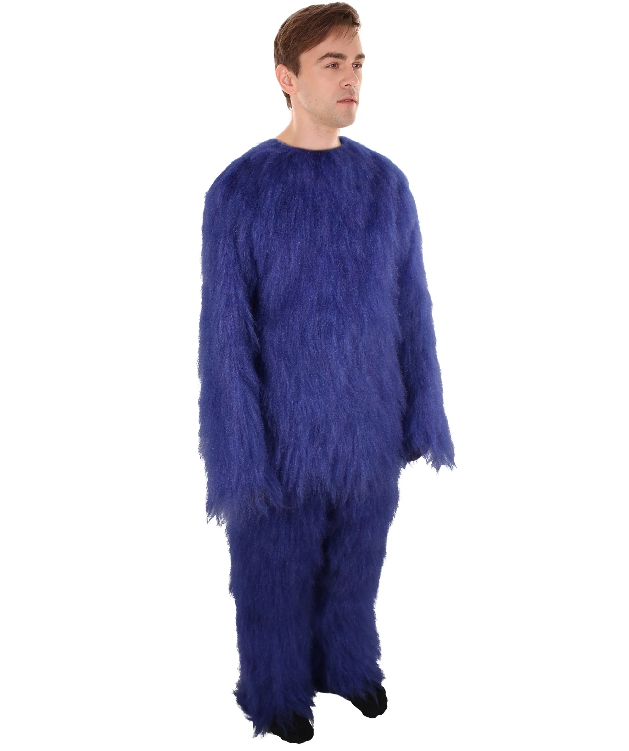 HPO Adult Unisex Cartoon Purple Furry Bug Costume| Perfect for Halloween| Flame-retardant Synthetic Fabric