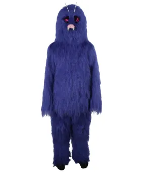HPO Adult Unisex Cartoon Purple Furry Bug Costume| Perfect for Halloween| Flame-retardant Synthetic Fabric